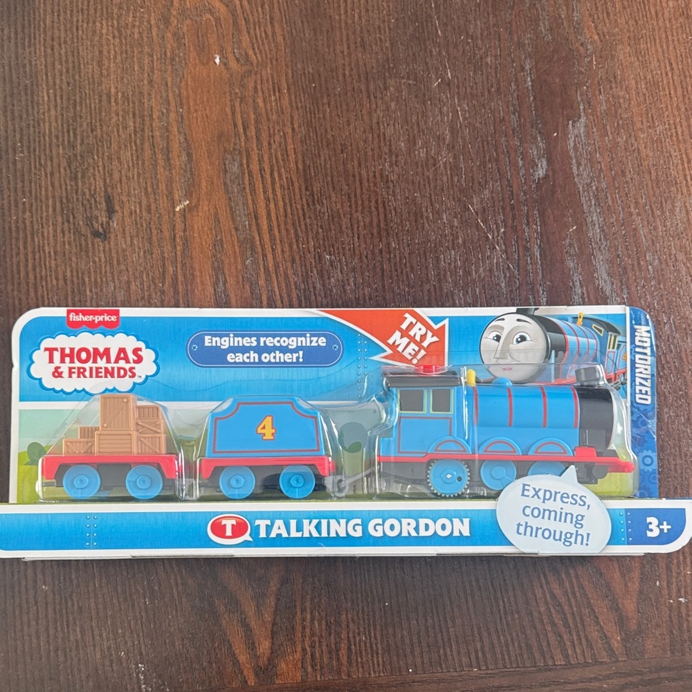 Fisher-Price Thomas & Friends Talking & Motorized Gordon Train - Blue and Red